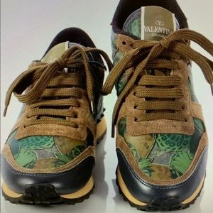 Valentino Garavani Green Butterfly Sneakers- 8- 38